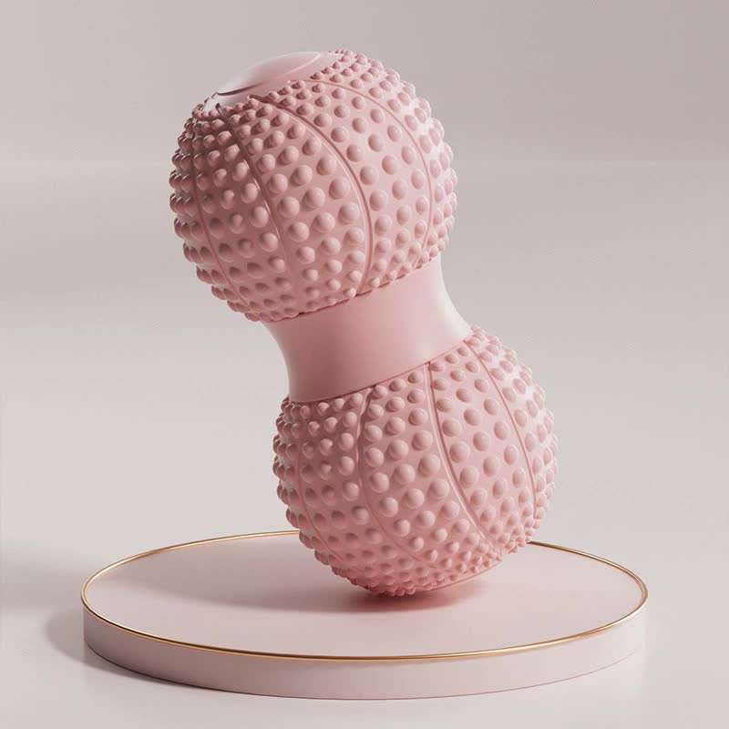 Pink 2pcs fascia ball foot arch massager with textured surface for muscle relaxation and deep tissue release