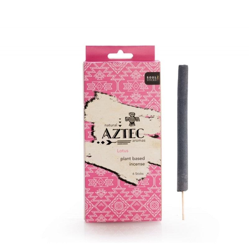 Soul Sticks Lotus Aztec Incense box with handcrafted plant-based lotus scent incense stick