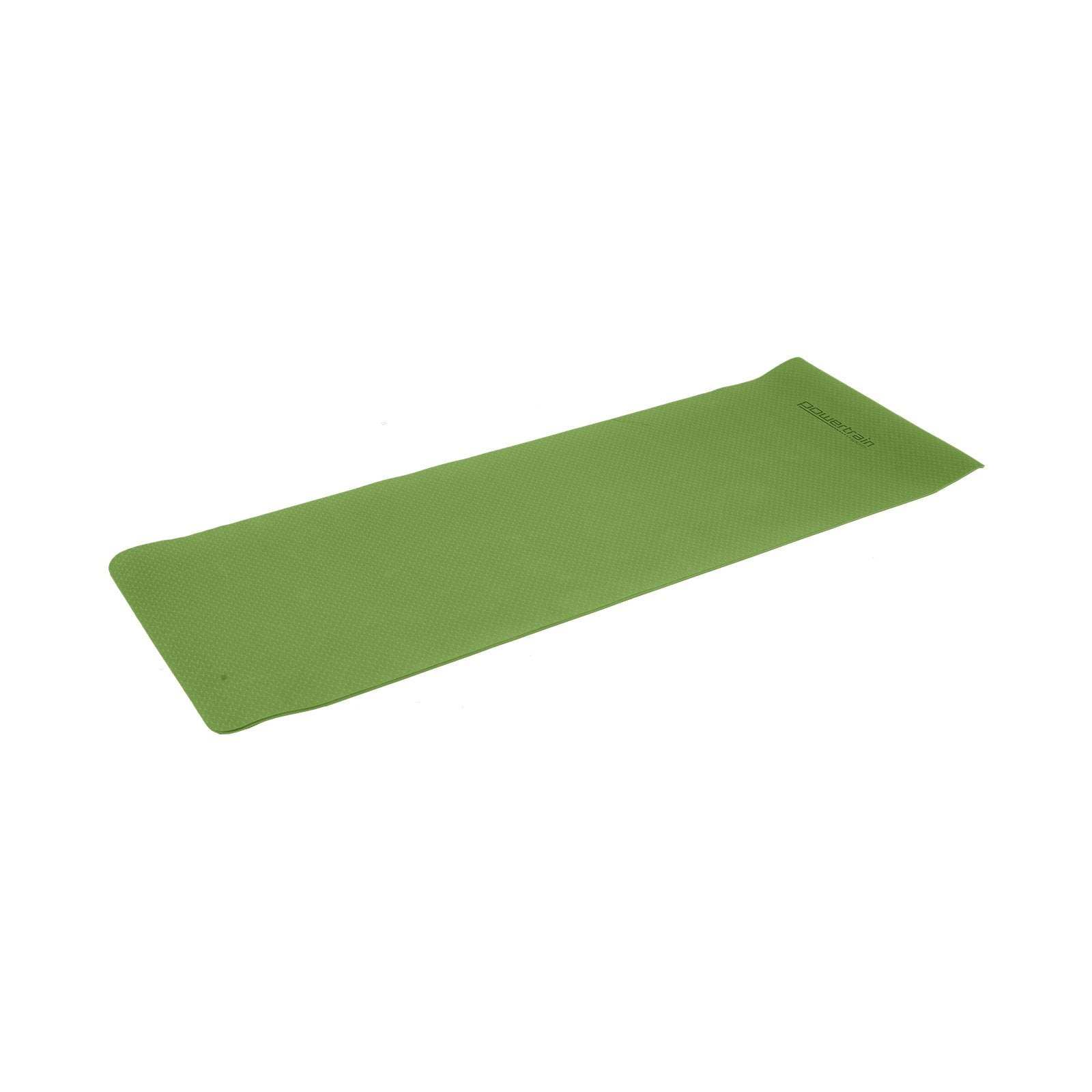 Powertrain Eco-friendly Dual Layer 6mm Yoga Mat | Olive | Non-slip Surface
