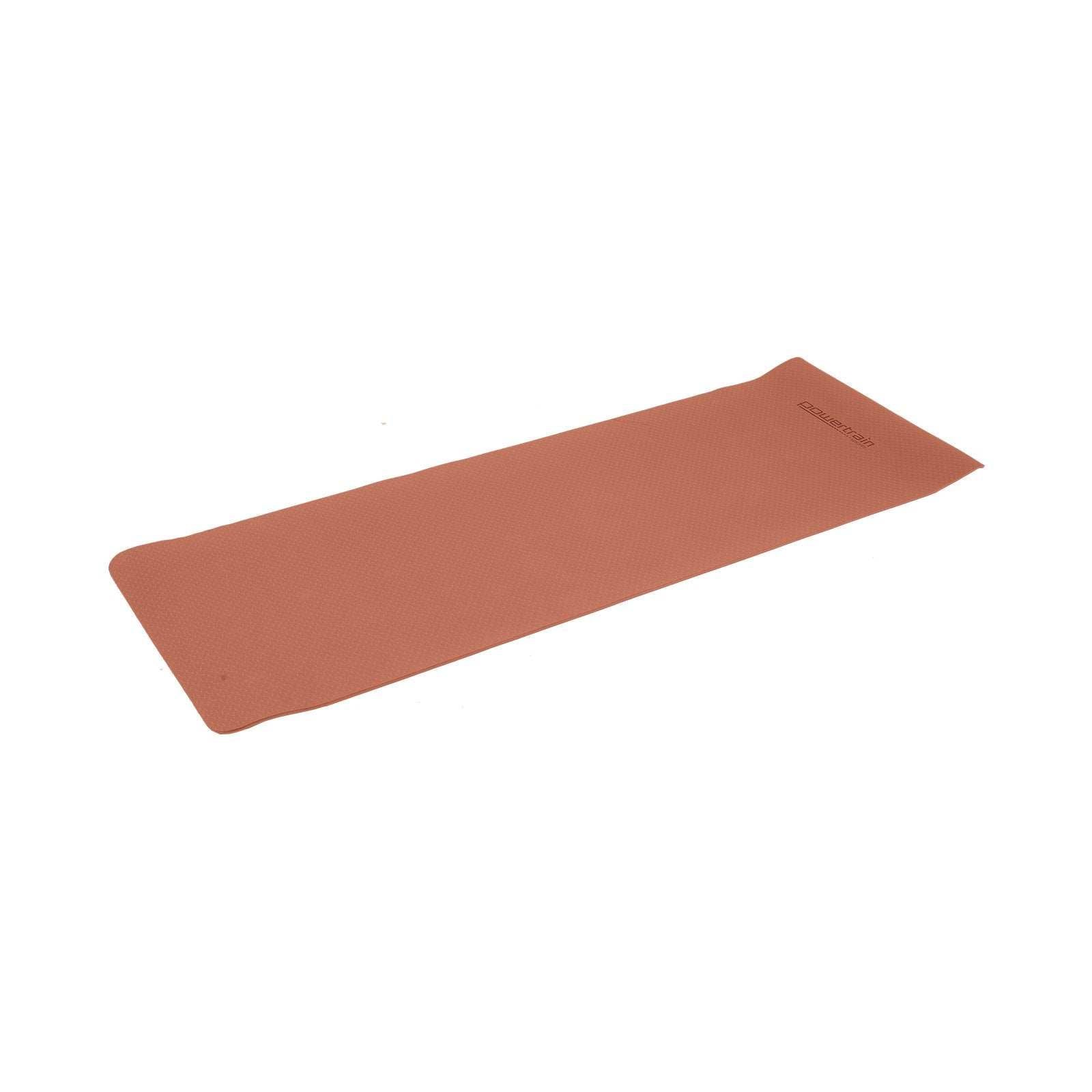 Powertrain Eco-friendly Dual Layer 6mm Yoga Mat | Peach | Non-slip Surface