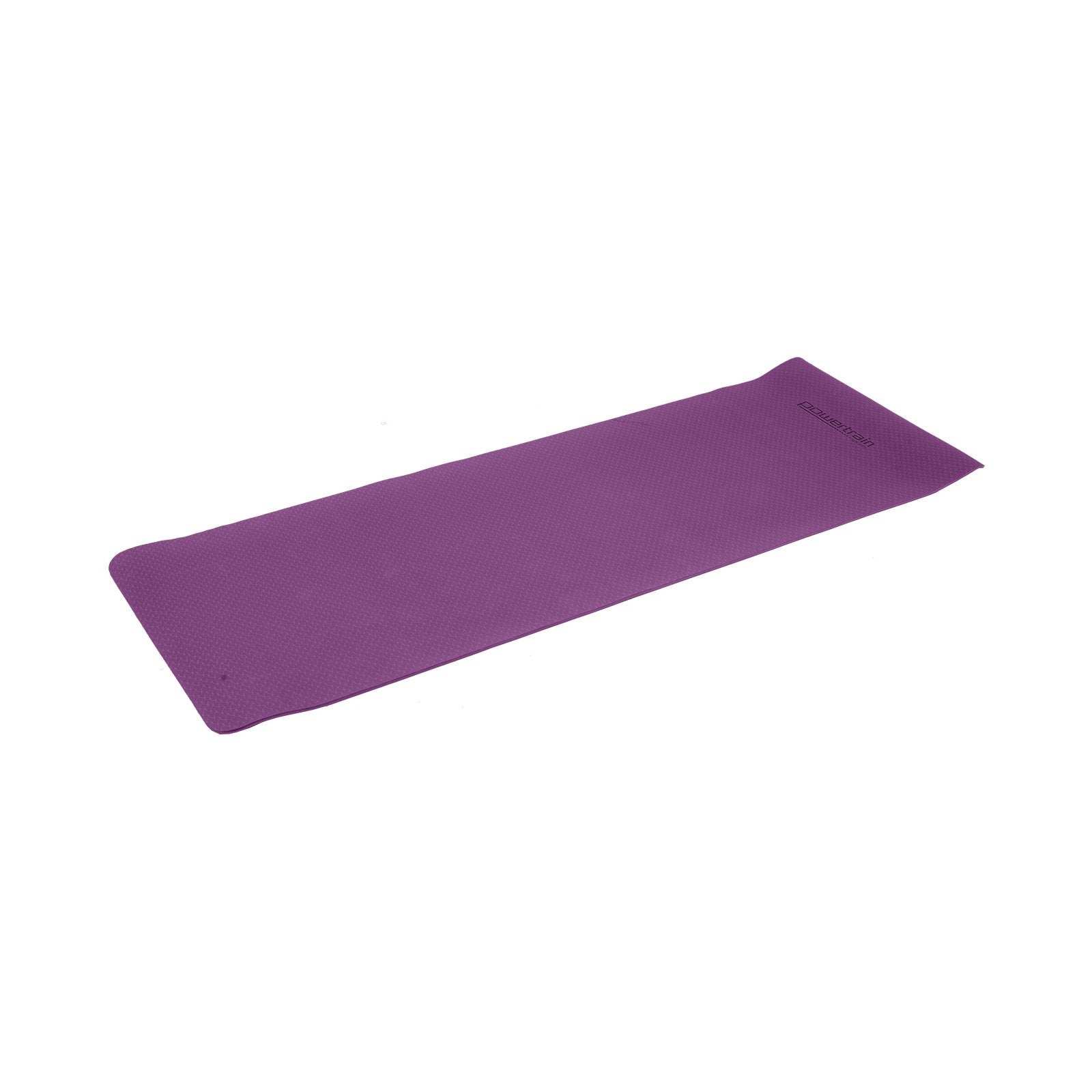 Powertrain Eco-friendly Dual Layer 6mm Yoga Mat | Royal Purple | Non-slip Surface