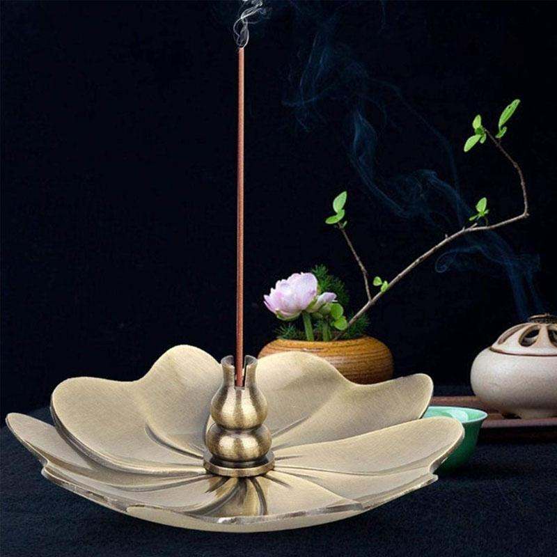 Vintage Alloy Incense Burner - Creative Sandalwood Furnace for Bedroom - Bronze