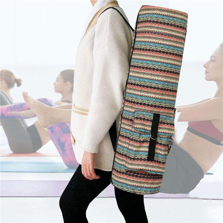Thick Yoga Mat Bag Warm Color - Colour WarmFeatures:• Multiple storage pockets for valuables• High quality zipper and precision stitching• Adjustable buckle for a secure fit• Made of durable canvas material• Home & Garden > Travel > BackpacksShantiwearsShantiwearsThick Yoga Mat Bag