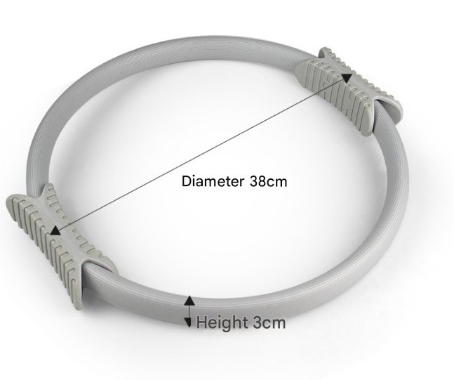 Blue 38cm Pilates Ring Circle with Comfort Foam Handles for Core & Muscle Toning