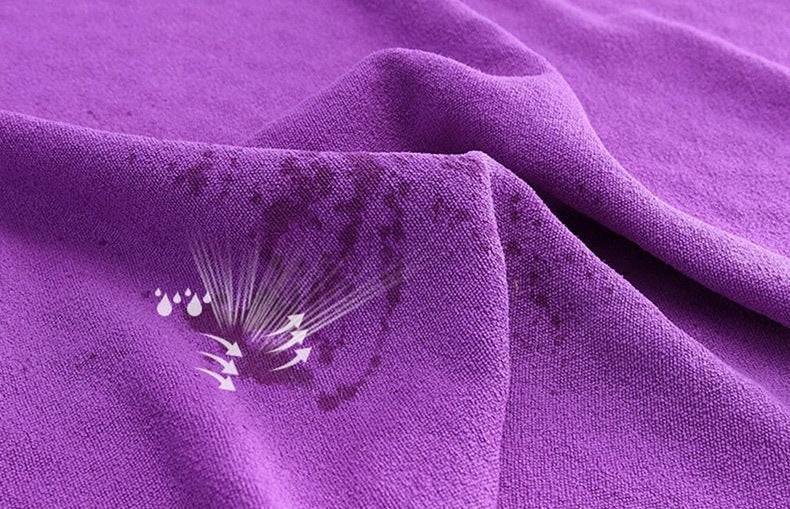 Orange color Plum Blossom Yoga Towel Mat - Absorbent, Thick, Non-Slip, Portable Fitness Blanket 183*63CM