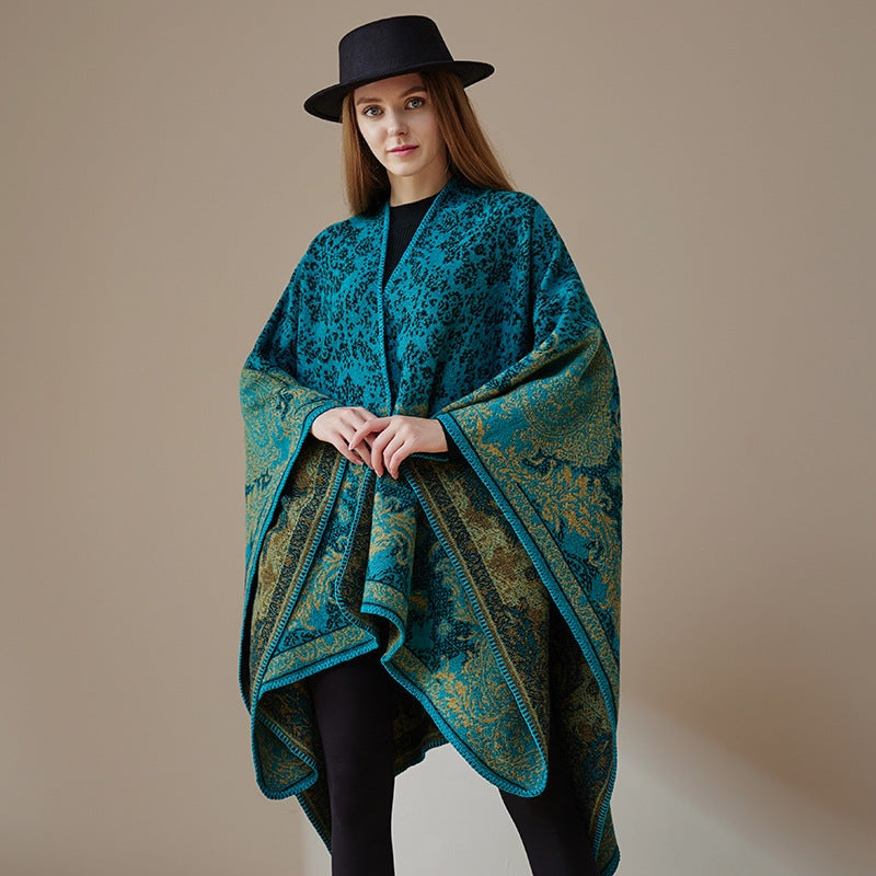Green Yoga Wrap Shawl
