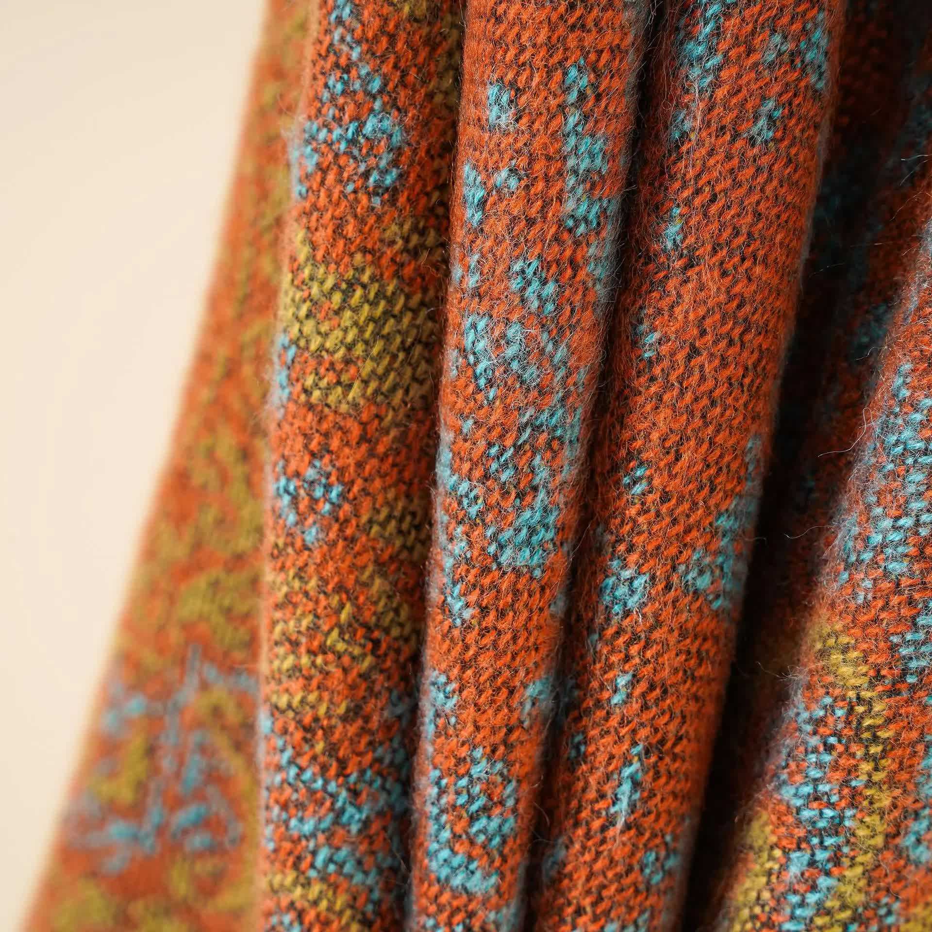 Teal Yoga Wrap Shawl