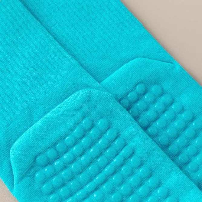 3 Pcs Orange Non-Slip Yoga Socks with Cross Straps - Cotton Pilates Dance Socks for Women, Lightweight Comfort