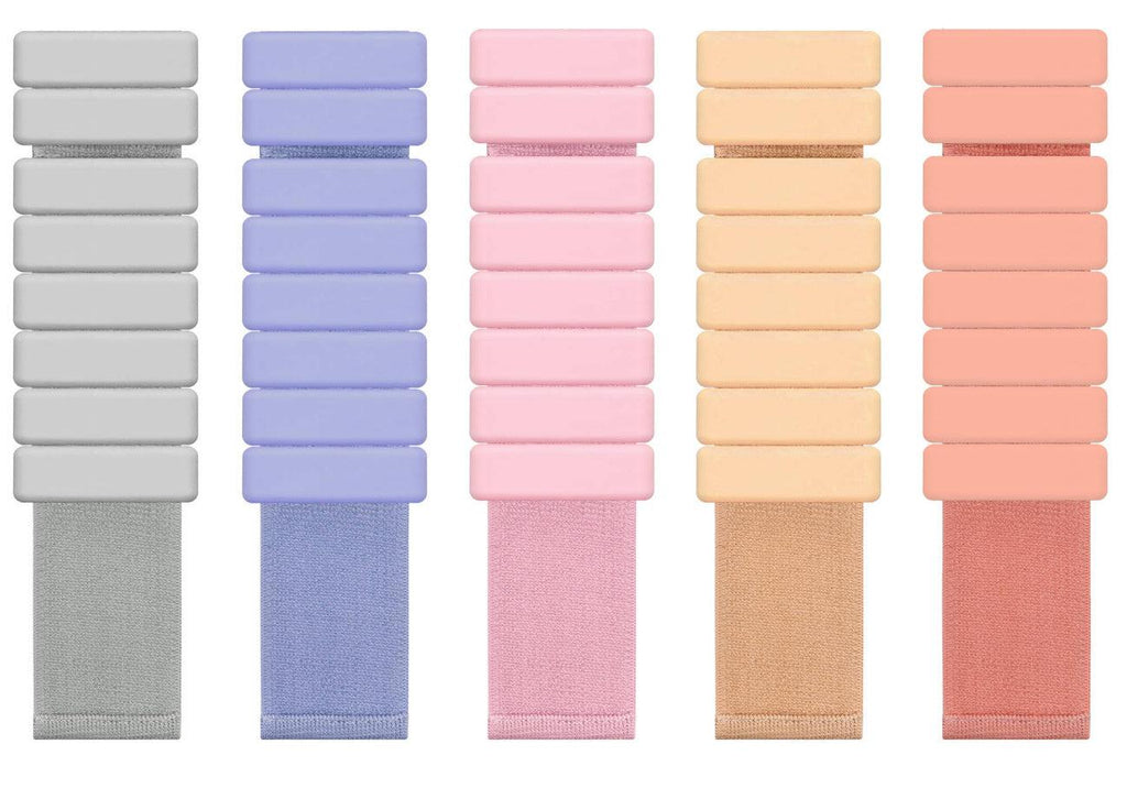Pink premium adjustable silicone wrist and ankle weights with removable steel blocks and Velcro straps, designed for fitness workouts.